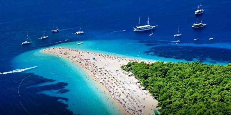 Plaža Zlatni rat, otok Brač